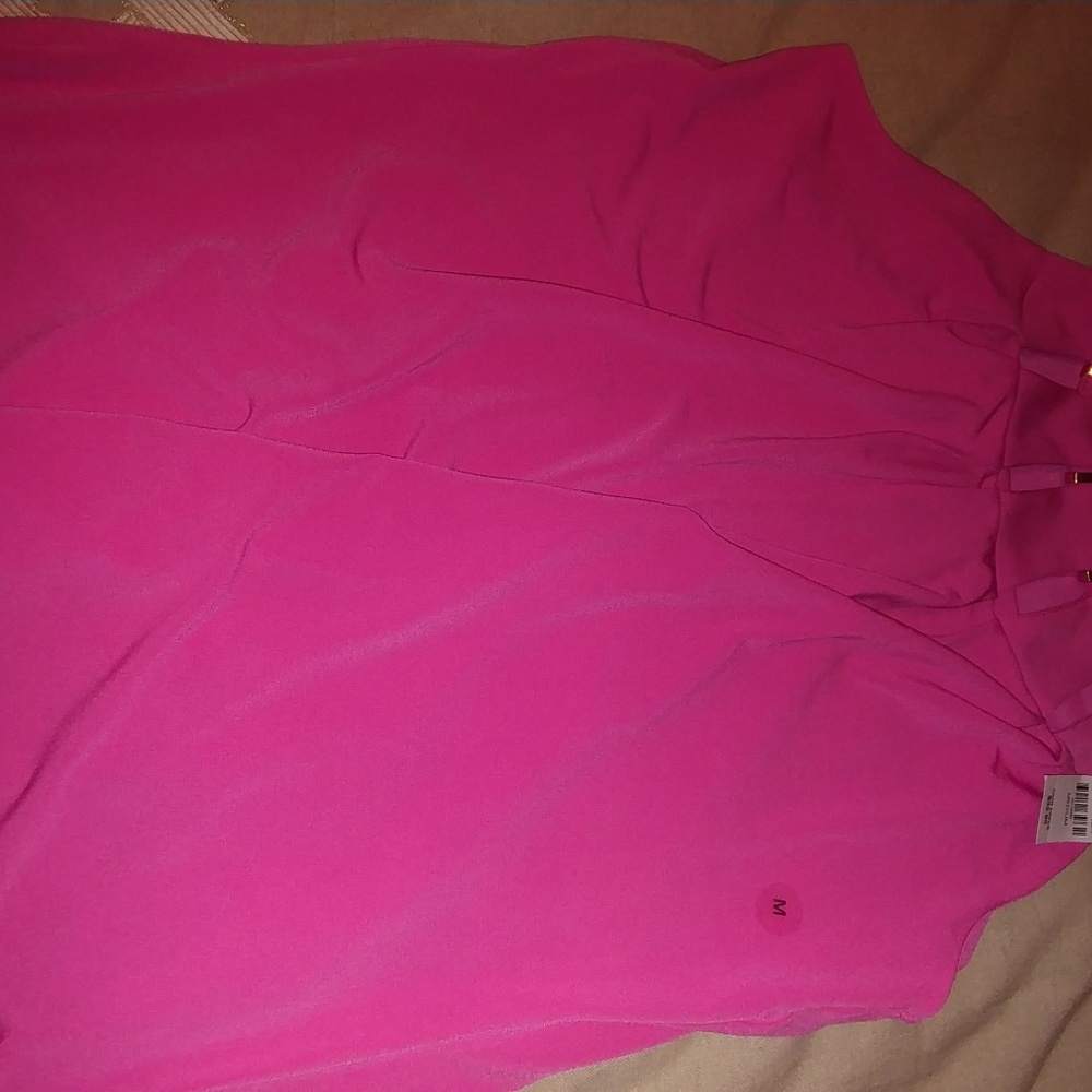 Pink Strapless Blouse
